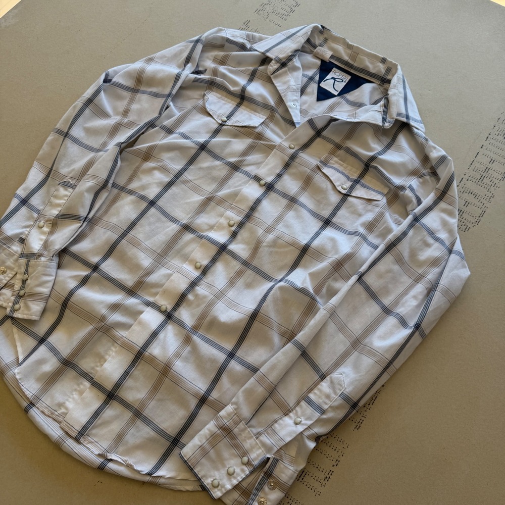 Vintage 90's Roper Western Plaid Pearl Snap Shirt‎